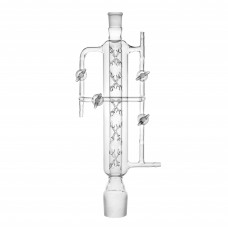 Дефлегматор с рубашкой охлаждения (нагрева) с системой кранов, керн 60/46, муфта 29/32