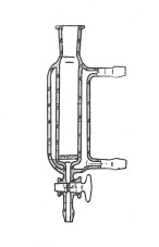 Колонка для хроматографии с рубашкой и краном КХРК