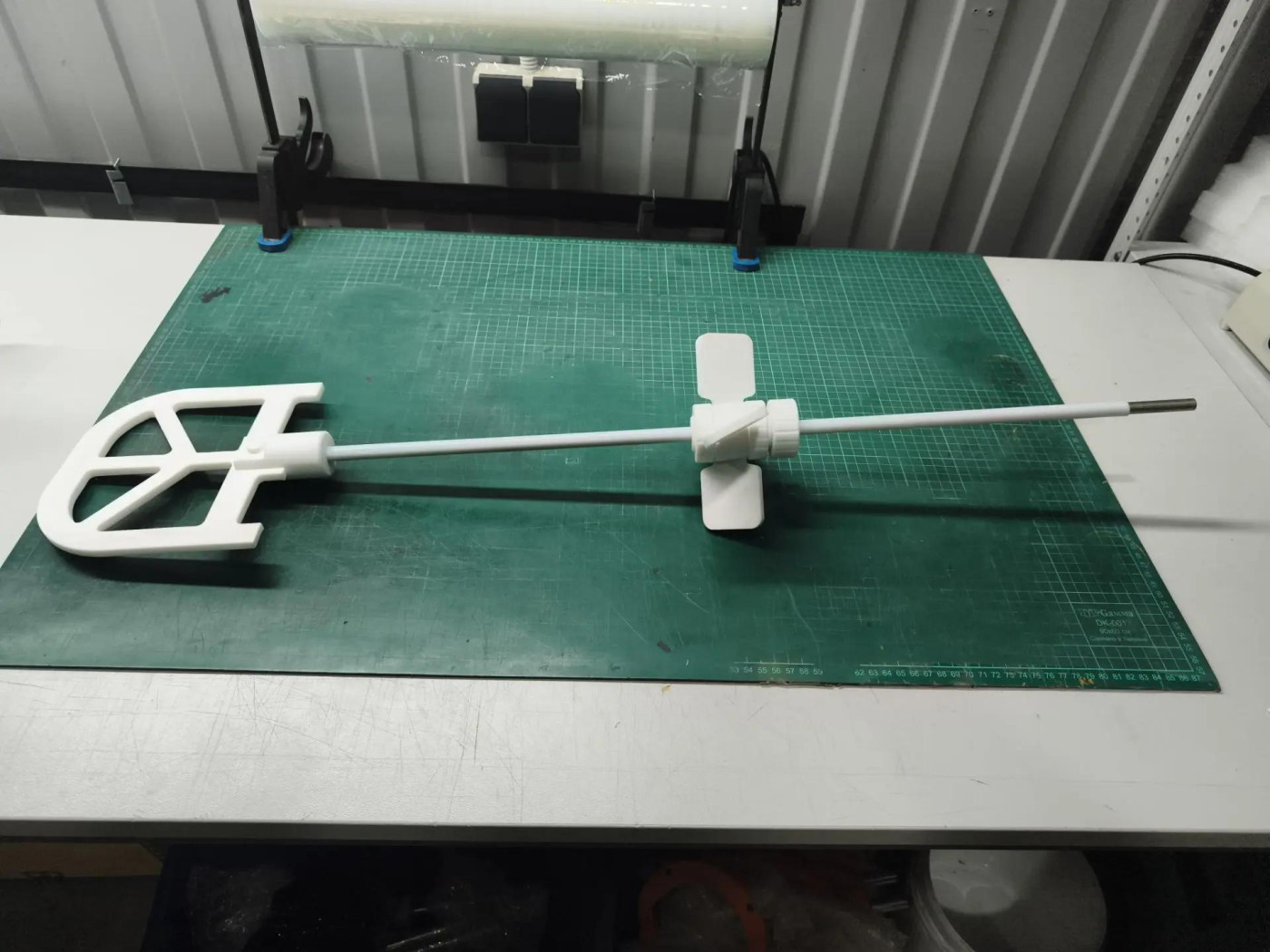 Мешальный вал с двухлопастной лопастной насадкой PTFE для лабораторного реактора и верхнеприводной мешалки