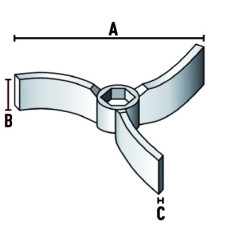 Лопасть импеллерная (съемная)