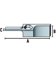 Лопасть прямая (съемная)