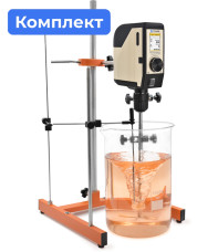 Комплект: верхнеприводная мешалка ТМ-75R + штатив PL-01 + мешальник